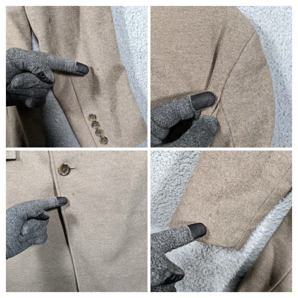 J Crew Ludlow Topcoat Mens 40R Wool & Cashmere Overcoat Long Coat